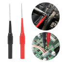 2PCS 0.7mm Multimeter Test Lead Probe Extention Back Piercing Needle Test Probes