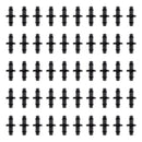 50pcs Garden Lawn IrrigationDouble Barbed Connector Fitting for 4/7mm Tubing