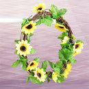 Artificial Yellow Sunflower Silk Garland Vine Wedding Party Decor Accessories J7
