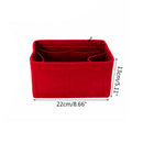 Home Storage Bag Felt Insert Bag Makeup Organizer Inner Purse Portable Cosm S1F6