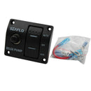Marine Panel 3-Way Lighted Rocker Bilge Pump Switch 12V Off Automatic Manual