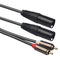 1.5M 5Ft Dual Rca Male to Xlr Male Cable 2 Xlr to 2 Rca Plug Adapter Hifi S