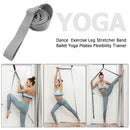Yoga Ballet Adjustable Training Stretch Band Gym Fitness Equipment (Grey) A