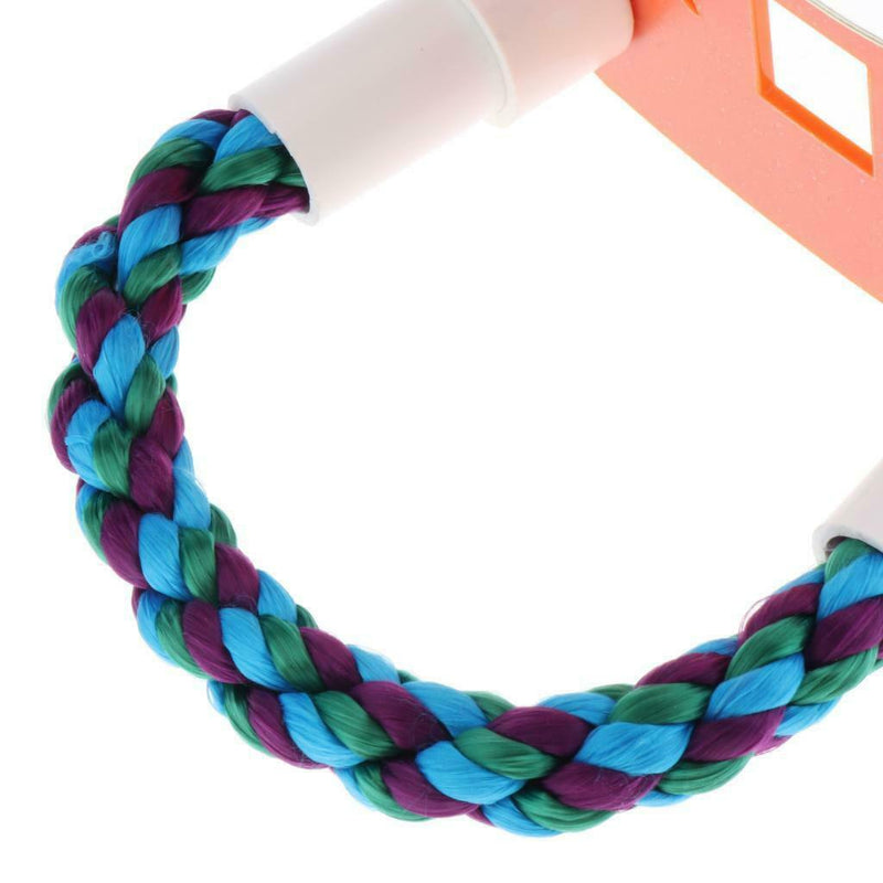 Parrot Large Mirror with Rope Perch Swing Toys for Greys Budgies Cockatoo