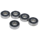 5Pcs Black ABEC-7 608RS Skateboard Roller Sealed Ball Bearings 8x22_AUA Gw