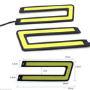 1PC U-Shaped 12V LED COB Car Auto DRL Driving Daytime Running Lamp Fog Light!E