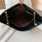 Fashion Leather Handbag Women Large Top-handle Bags Shopping Tote (Black) A