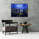 Painting By Numbers Kit DIY Night Sky Hand Painted Canvas Oil Art Picture