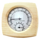Square Wooden Sauna Hygrothermograph 2 in 1 Hygrometer Double Dial Sauna Room