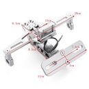 Cnc Frame Motorcycle License Number Plate Holder Bracket With Led Light Adj