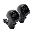 2x Black Front Windshield Washer Nozzle Replaces for Jeep Grand Cherokee WK