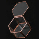 Geometric Glass Terrarium Box Jewelry Box Glass Succulent Plant Pot Deco He