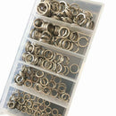 200pcs Stainless Steel Fishing Split Rings Lure Solid Ring Loop Connectors