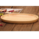 Oval Dinner Plate Wooden Utensils Wood Snacks Dishes Tableware 20x12cm