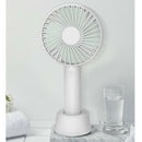2x Handheld Fan Face Desk Fan Powerful Personal Rechargeable Fan for Travel