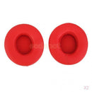 2 Pair Leather Ear Pads for Monster Beats SOLO 2.0 Headphone Red