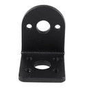 Black Metal L Shaped Mounting Bracket Holder for 25mm Gear Motor E4D6