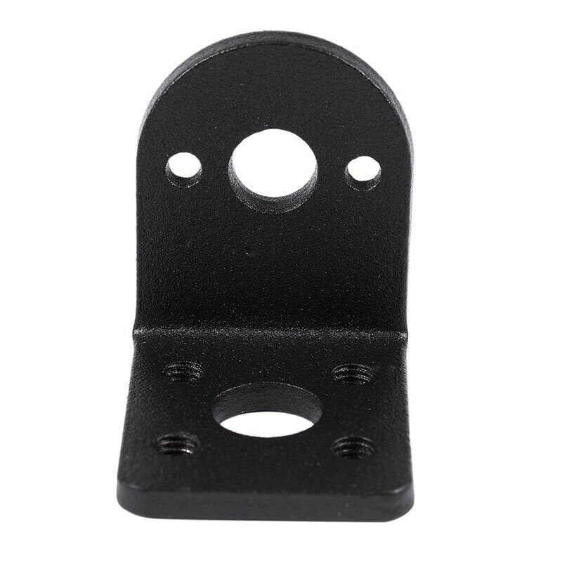 Black Metal L Shaped Mounting Bracket Holder for 25mm Gear Motor E4D6