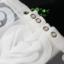 Europe White PEVA Bath Curtains Flower Eco-friendly Waterproof Shower Curta S2K2