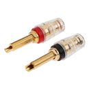 Premium 1 Pair 4mm Banana Plug Socket Connector Binding Post For Amp Speaker