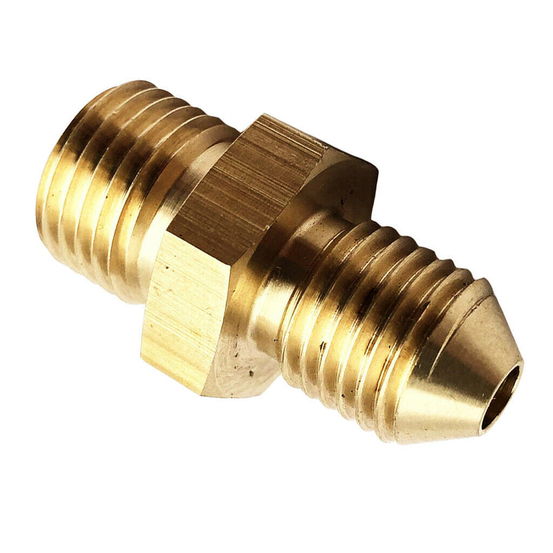 1/2-20 UNF Male to AN4 Male NPT Pipe Adapter Fitting 4 AN Bare Brass
