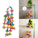 Colorful Parrot Macaw Cage Chew Toys Pet Bird Conure Swing Scratcher