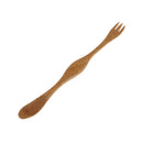 Wooden Spoon Forks Set Natural Wood Cutlery Coffee Tea Spoons Salad Fruit FoB3C