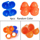 Portable Food Container Egg Storage Box Outdoor Camping Carrier 2 Egg Case Box