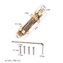 Brass Electric Guitar Tremolo Stabilizer Stopper with Screws Wrench, Golden