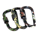 1x Camouflage Carabiner Outdoor Camping Fishing Carabiner Keyring Clip Hook B1D7