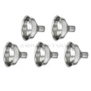 5pcs Mini Stainless Steel Liquid Funnel Wide Mouth Kitchen Oil Canning Tools