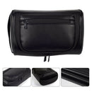 Men Waterproof PU Leather Pouch Wash Storage Makeup Bag Travel With Carry Handle