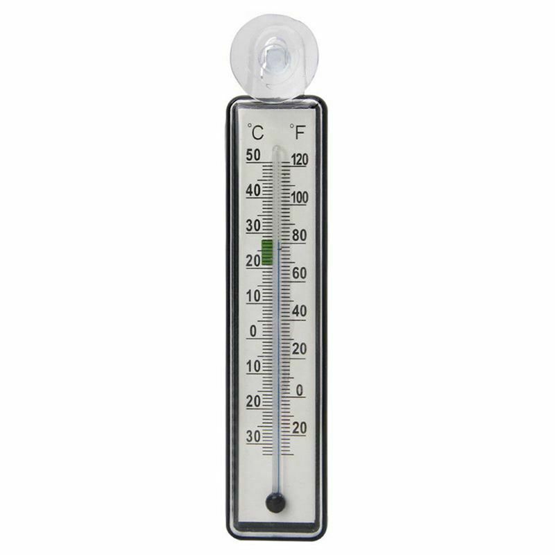 Fish Tank Aquarium Thermometer Glass Meter Water Temperature Gauge Suction  V4U8