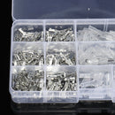 270Pcs Alloy&Rubber Spade Crimp Terminal Connector Insulating Sleeve Kit w/ Case