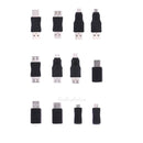 12pcs OTG F/M USB Male to Female Micro USB Mini Changer Adapter Converter 5 Pin