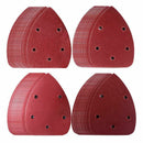 80 Pieces Mouse Detail Sander Sandpaper Sanding Paper Hook and Loop Assorte S7E8