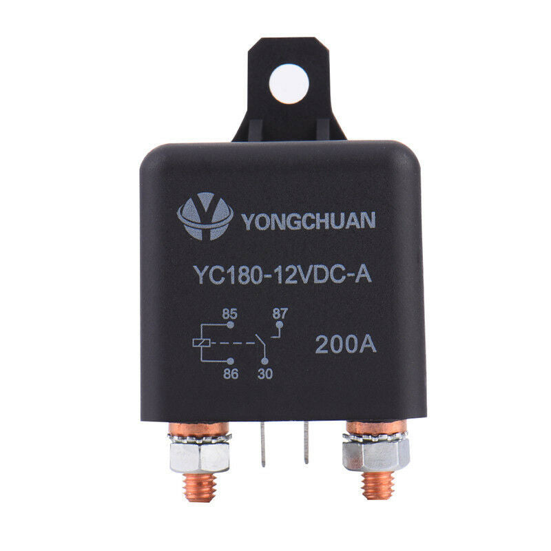 200A 12V 2.4W DC Car Truck Van On Off Changeover Switch Fused Relay Automotive