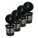 4pcs Reusable Coffee Filters K Cups Pod Universal Fit, Optimized for all K-Cup