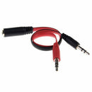 3.5mm Audio splitter Cable female to 2 male Splitter Cable Adapter of dual  A5Y4