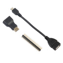 Raspberry Pi Zero W /Zero Starter Kit Accessories with HDMI Adapter USB Cabl ME