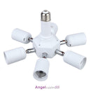 7in1 Adjustable E27 Base Socket SPlitter Light Lamp Bulb Adapter Holder Converte