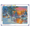 5D DIY Full Drill Snow Village Diamond Painting Embroidery Cross Stitch Kit