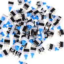 50Pcs 6-Pin Square 7mmx7mm Momentary DPDT Mini Push Button Switch J3