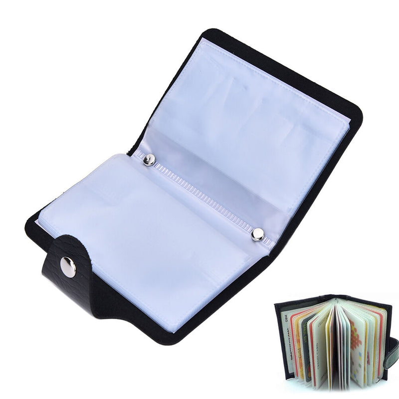 Fashion Sale Men's Luxury Soft  Black Leather Credit Card Holder Wallet OZ
