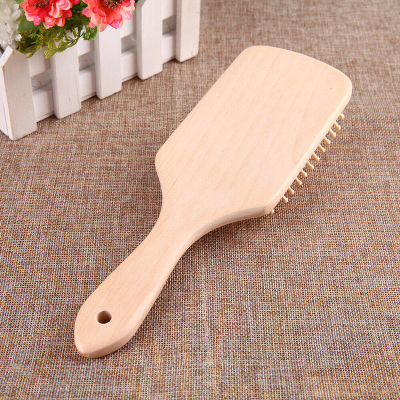 Hair Comb Antistatic Head Massager Topical Massage Wooden Comb Hair Brush