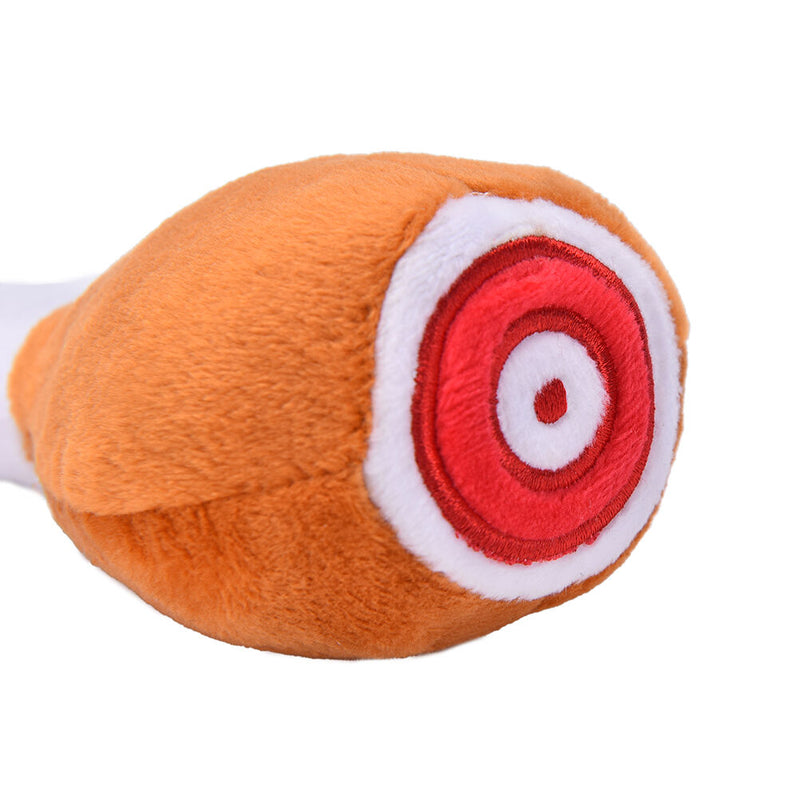 Baquetas masticar juguete mascota chirriante de la pierna de pollo de peluch 3C