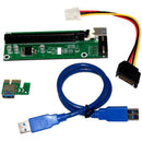 PCI-E  1x to 16x Adapter Riser Card Extension Powered USB 3.0 Cable
