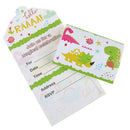 12pcs Dinosaur invitation cards dinosaur cards kids birthday party invitations3c