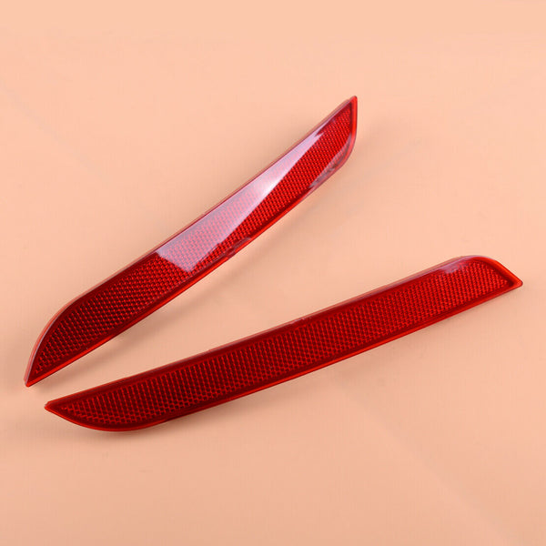 Pair Rear Bumper Reflector Cover Fit For BMW F30 F31 F35 3 Series 63147301187/8