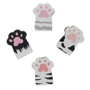 4pcs/Set Cat Paw Magnetic Bookmarks Books Marker of Page Stationery School